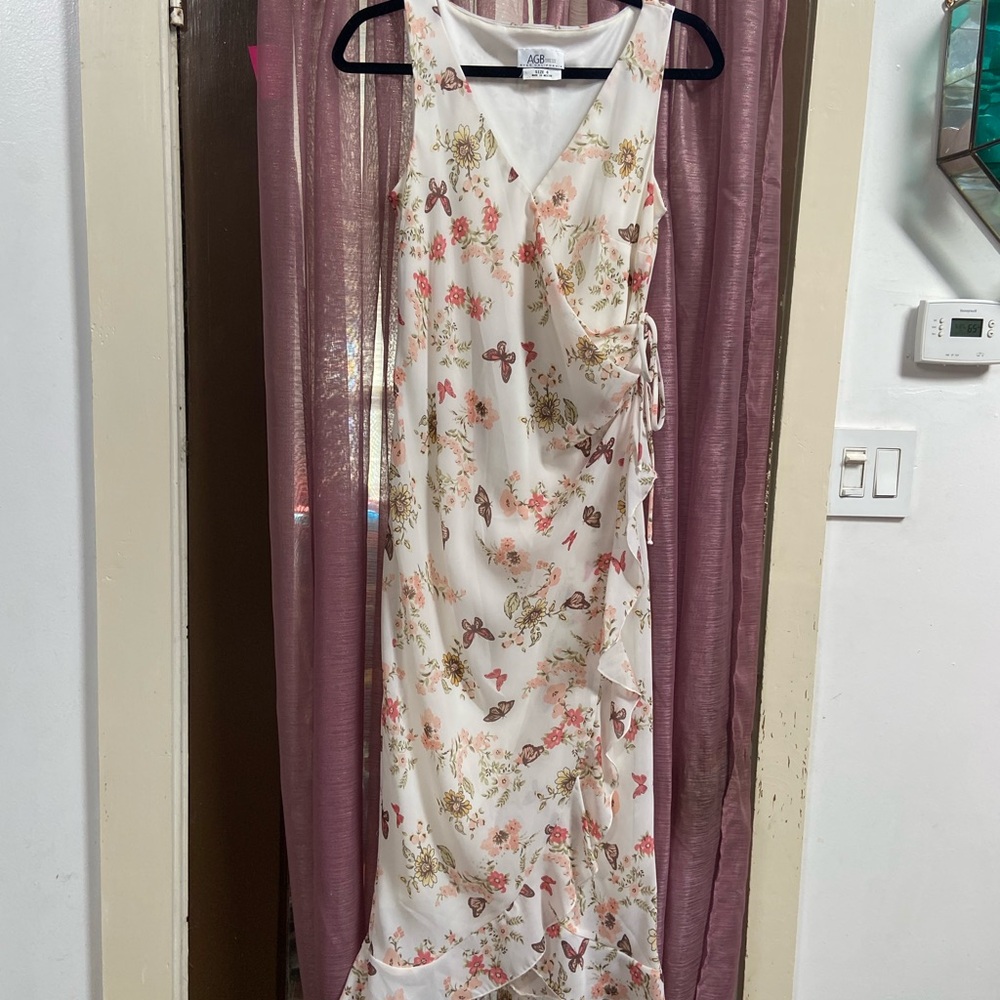 Vintage Y2K Romantic Floral Midi Dress